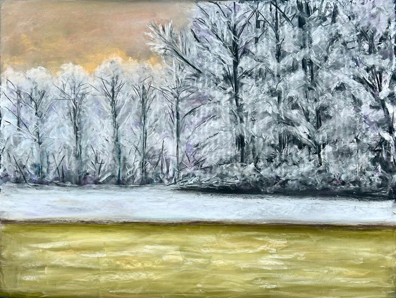 Silence Before the Thaw — oil painting by Karin Kepler Springer