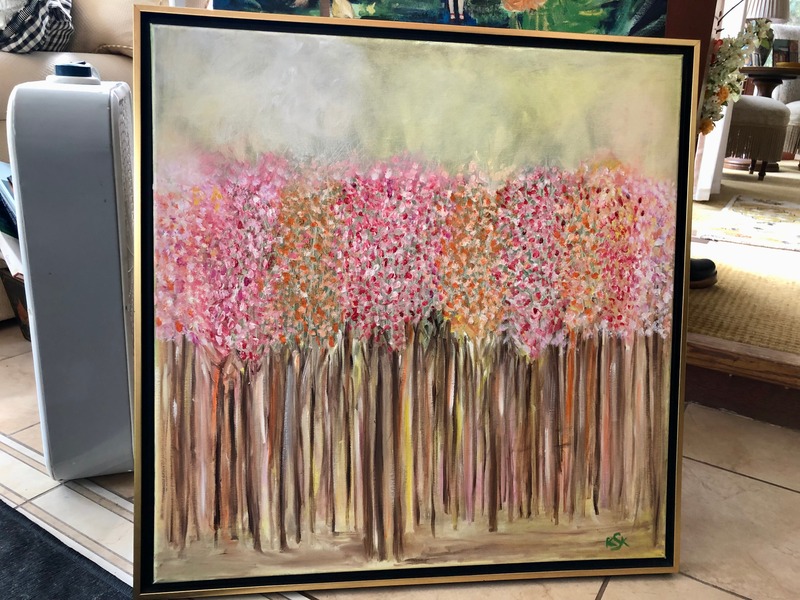 Blush of a Thousand Stems — oil painting by Karin Kepler Springer