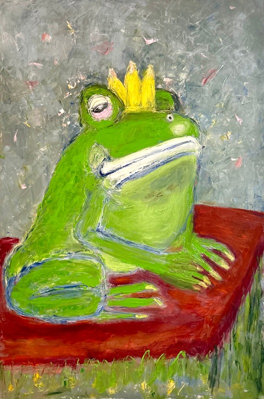 Awaiting the Beloved&rsquo;s Kiss — oil painting by Karin Kepler Springer